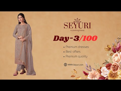 Heavy embroidered grey organza designer salwar kameez - luxury ethnic wear for weddings and special occasions