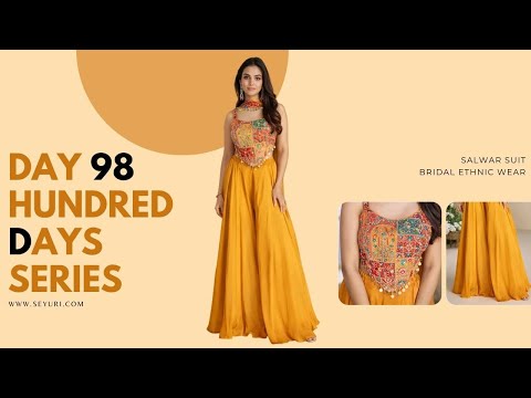 Yellow Palazzo Suit Haldi Wedding Dress Indian Ethnic Wear Women Fashion Trending Outfit Chinon Silk Embroidered Dupatta Set Party Wear Designer Salwar Kameez Bridal Outfit USA