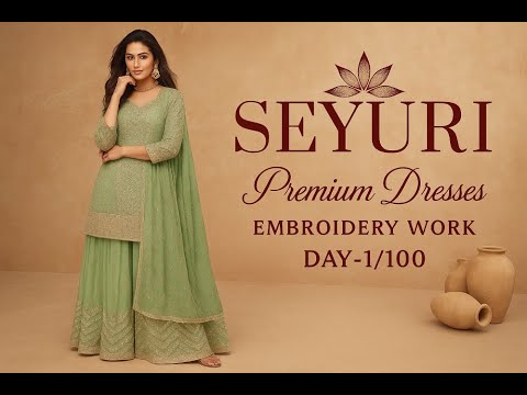 Green Embroidered Pakistani Palazzo Suit 