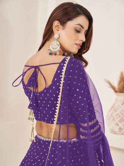 Flowing georgette lehenga fabric movement shot