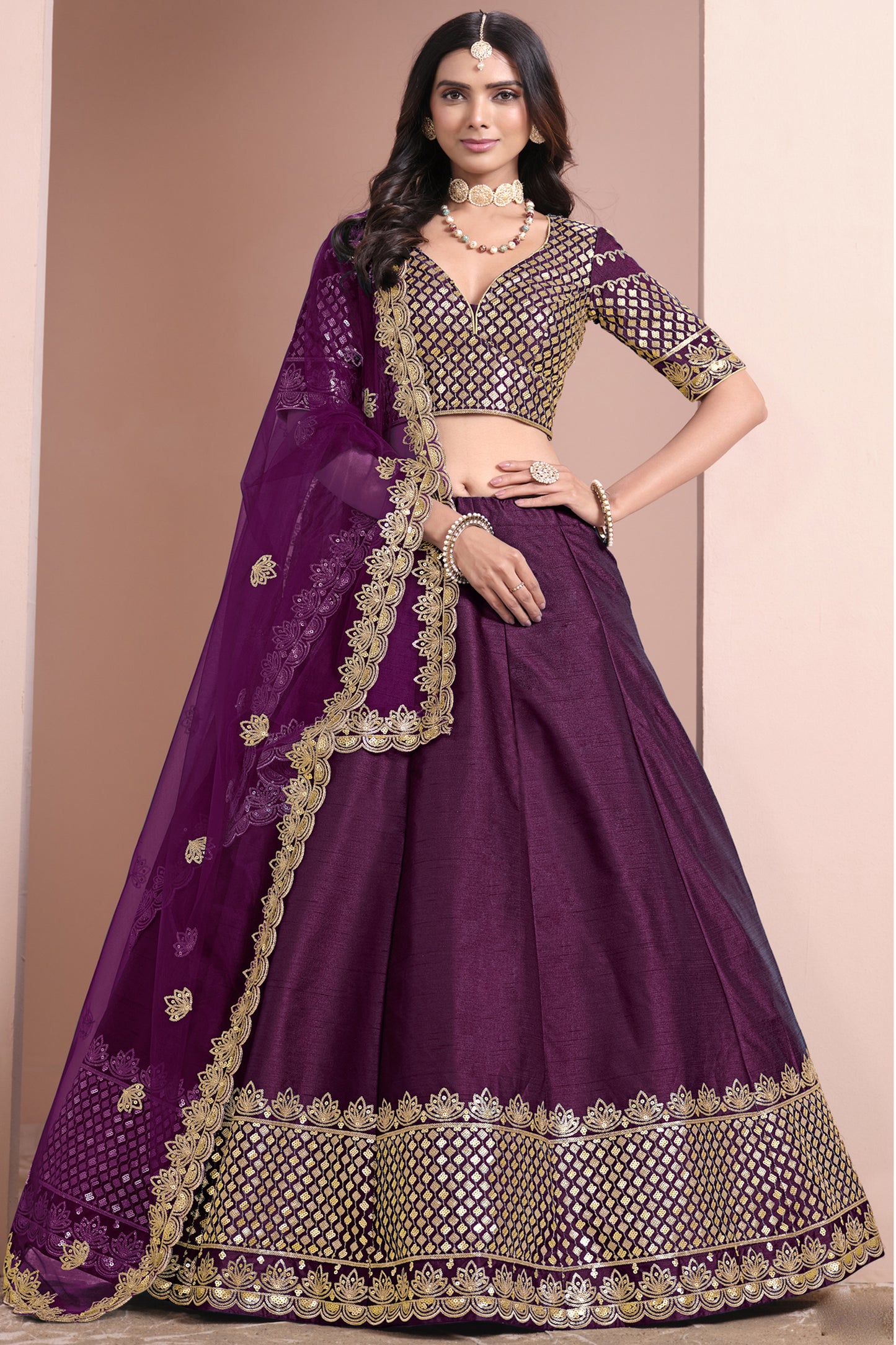 choli lehenga choli blouse design with sequin work