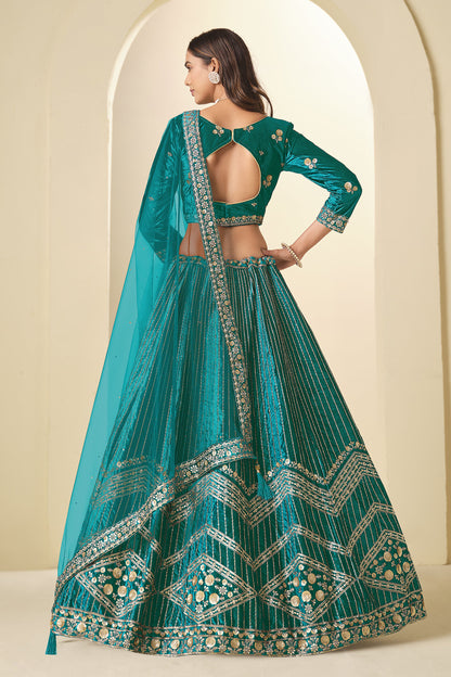 Ready to wear lehenga choli with heavy zari embroidery