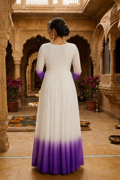 Ready to Wear gown with textured thread detail