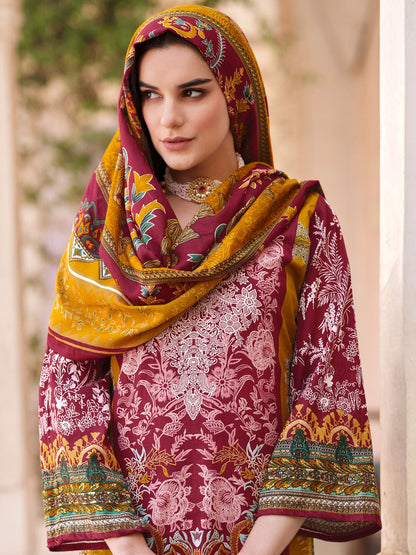 Red salwar kameez texture in 100% pure cotton