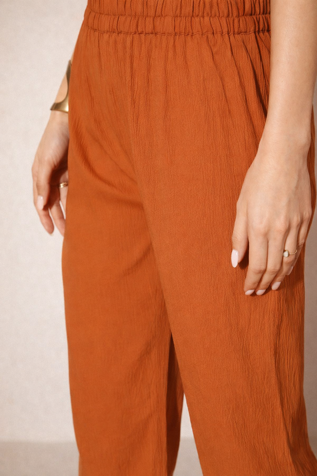 close-up detail of women palazzo