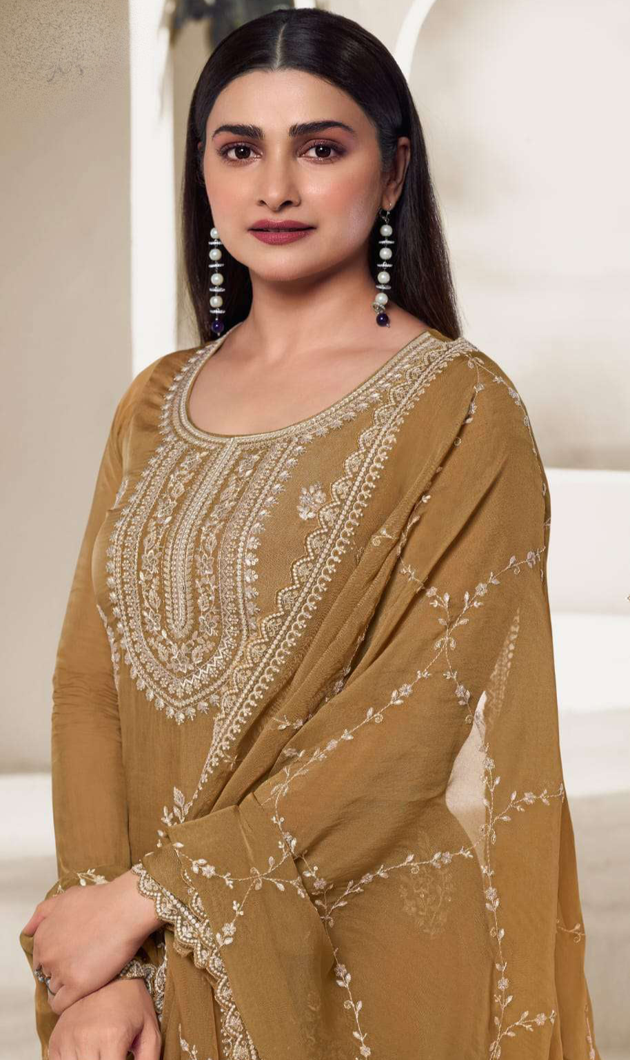 Indian clothes detailed embroidery pattern close shot