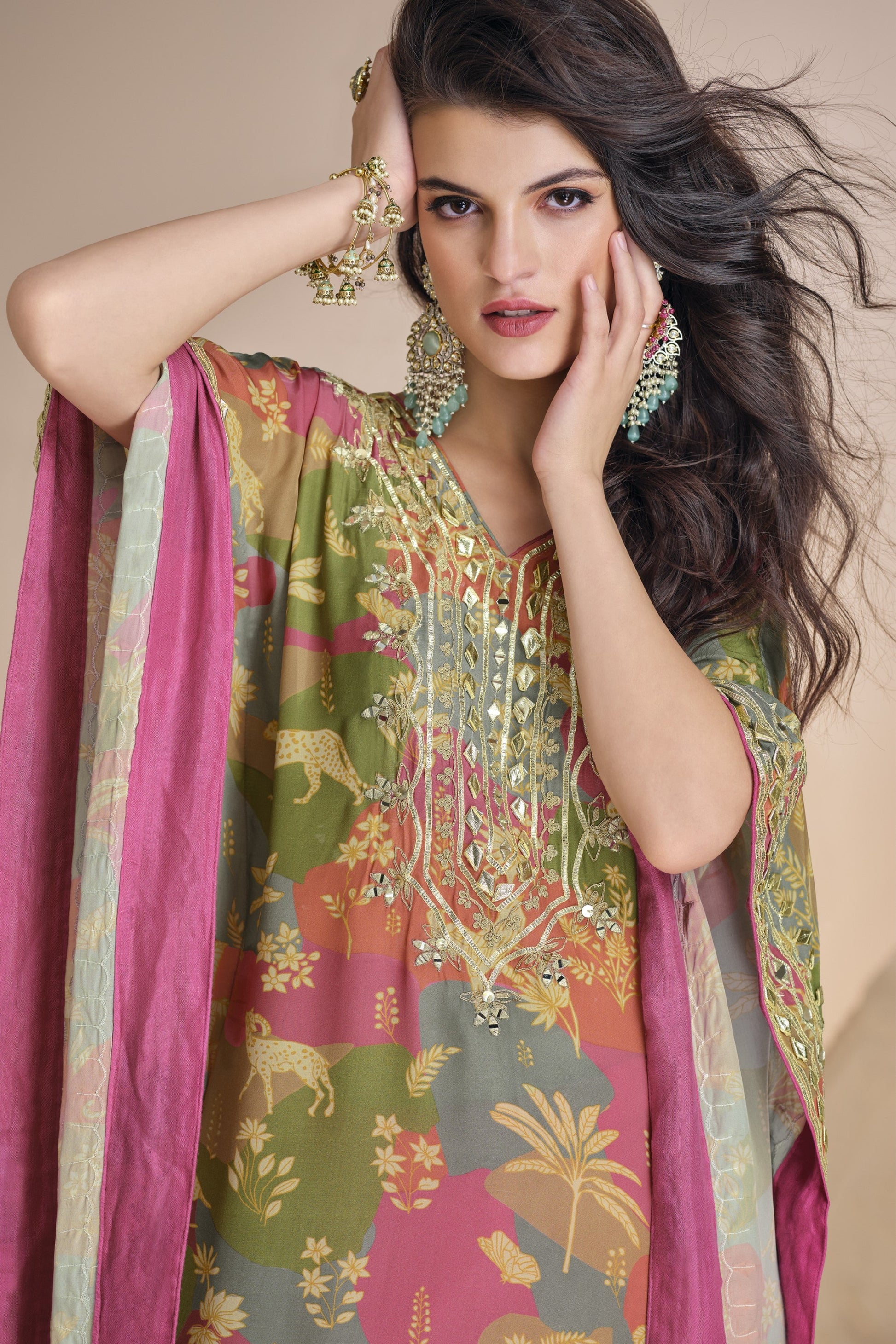 Traditional salwar kameez ladies look for evening events