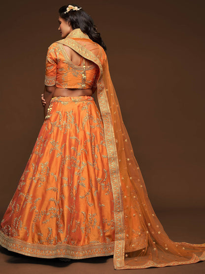 Lehenga for wedding party styled for evening reception