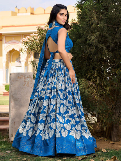 Side angle of indian lehenga for wedding reception styling