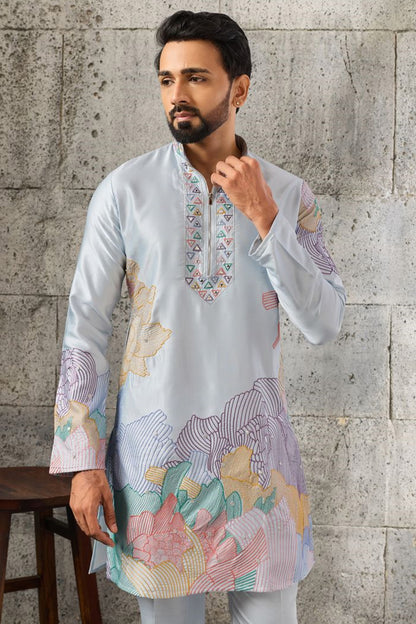Boy's night kurta set front detail