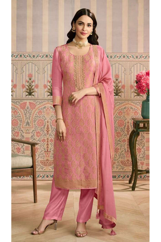 Sangeet ready peach salwar kameez look