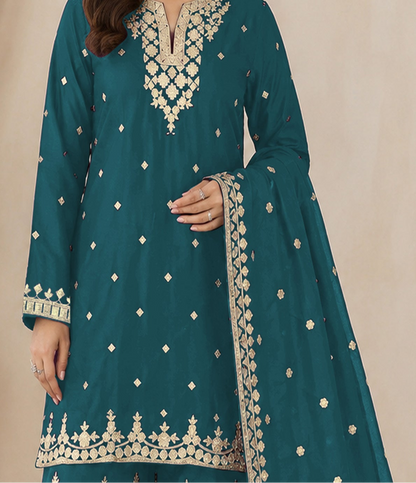 teal-green-heavy-embroidered-sequenc-palazzo