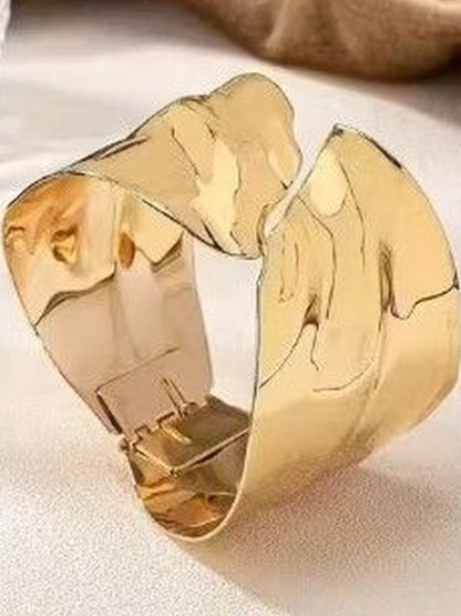 modern wide cuff bracelet styling shot