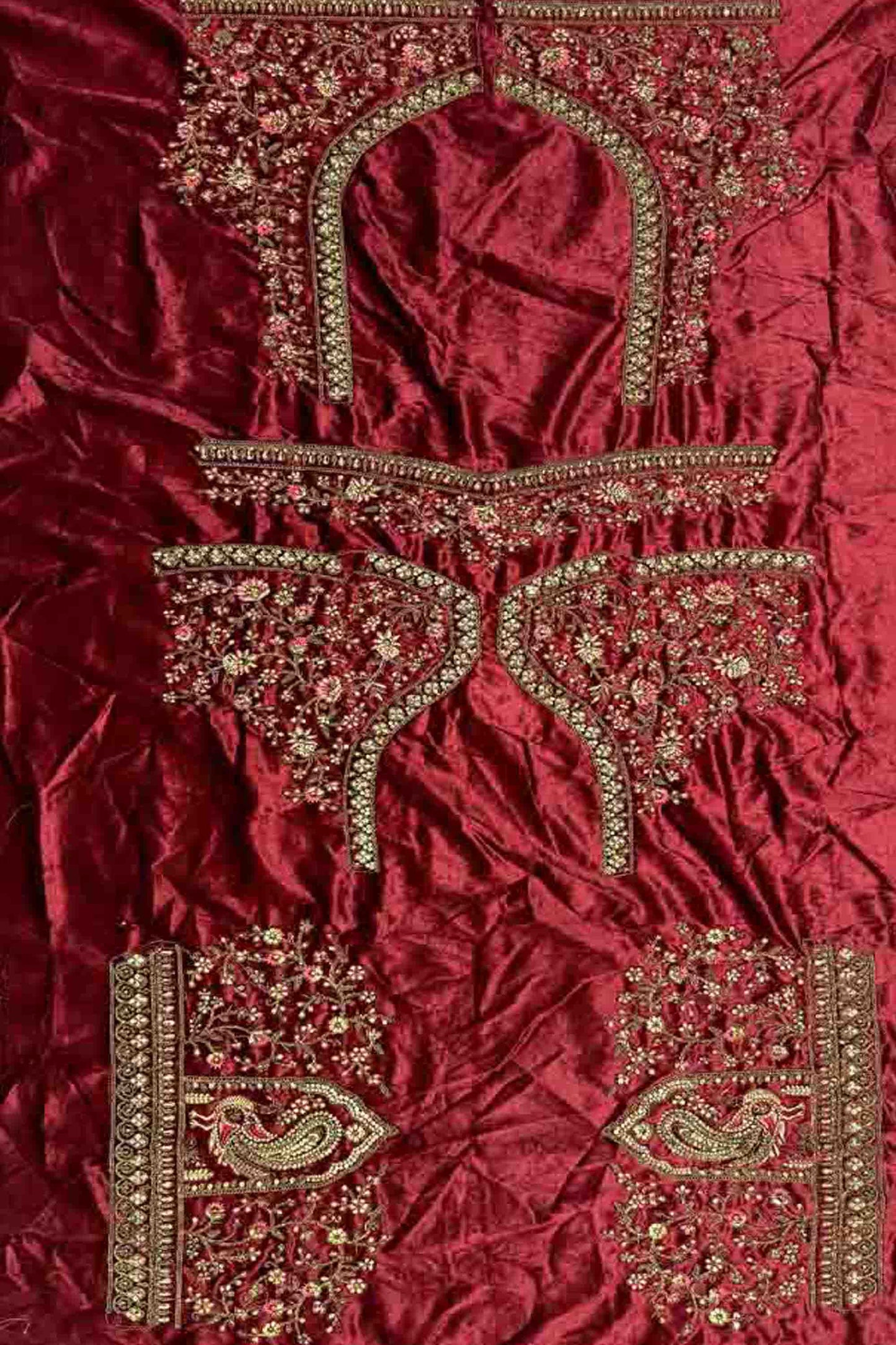 beige lehenga festive wear outfit front angle