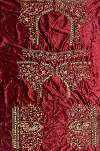 beige lehenga festive wear outfit front angle