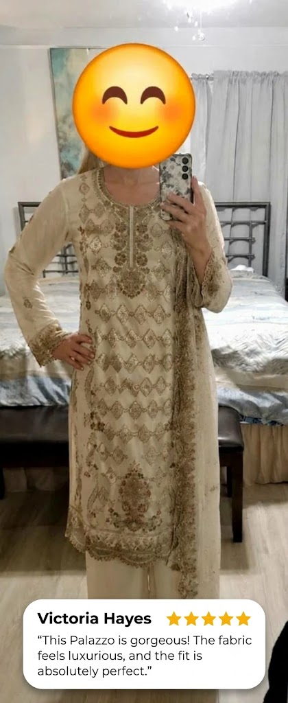 White Palazzo Party Ready Wear By Seyuri