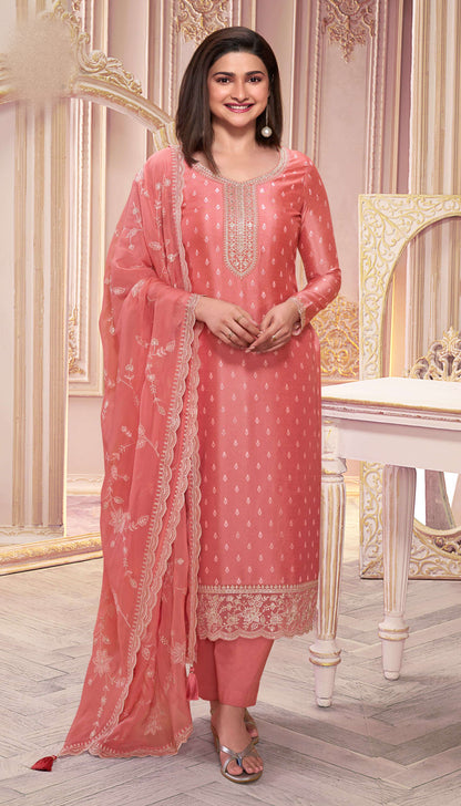 Women's Wedding Ethnic Party Wear Silk Kameez Salwar Dupatta Suit
