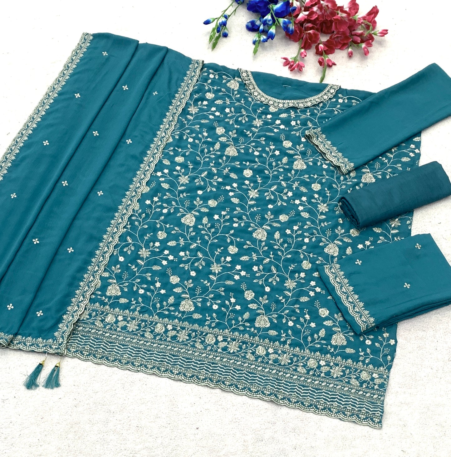 Traditional Palazzo Set styling for Diwali events