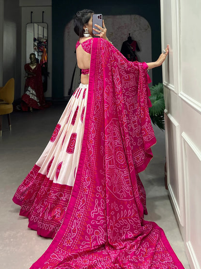 wedding ready lehenga choli set in rich pink hue