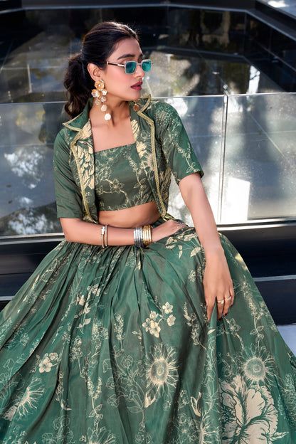 Festive wear lehenga outfit styled for USA wedding guest look