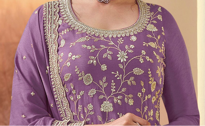 Seyuri Wedding Palazzo in Premium chinon silk with soft lining