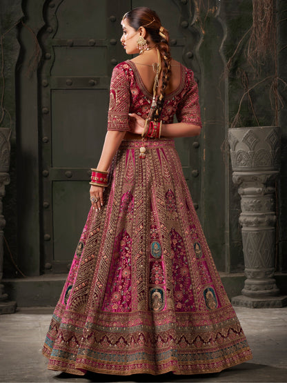 maroon lehenga choli elegant wedding guest styling