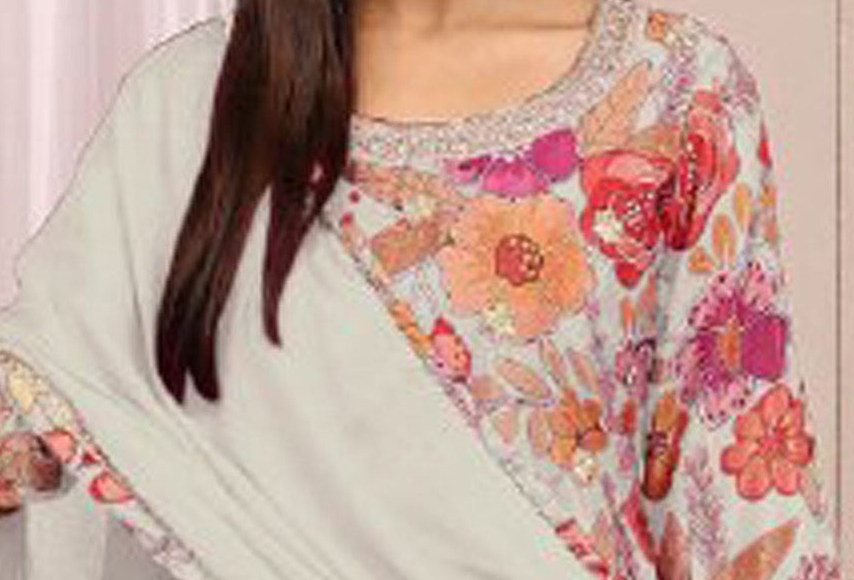 White sharara for wedding front view