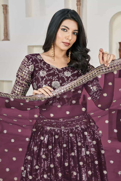 Close-up texture of net fabric with embroidery work