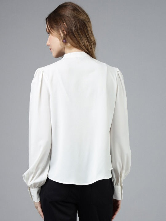 white shirt for women back view simple silhouette