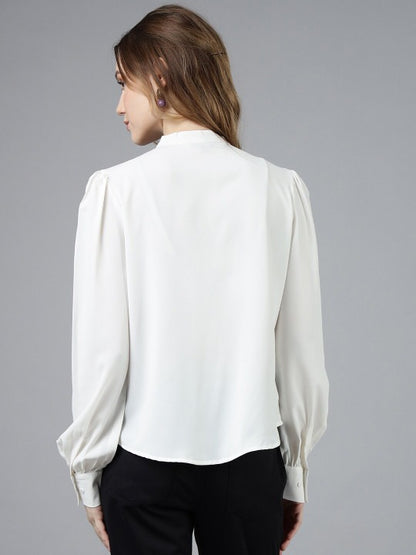 white shirt for women back view simple silhouette