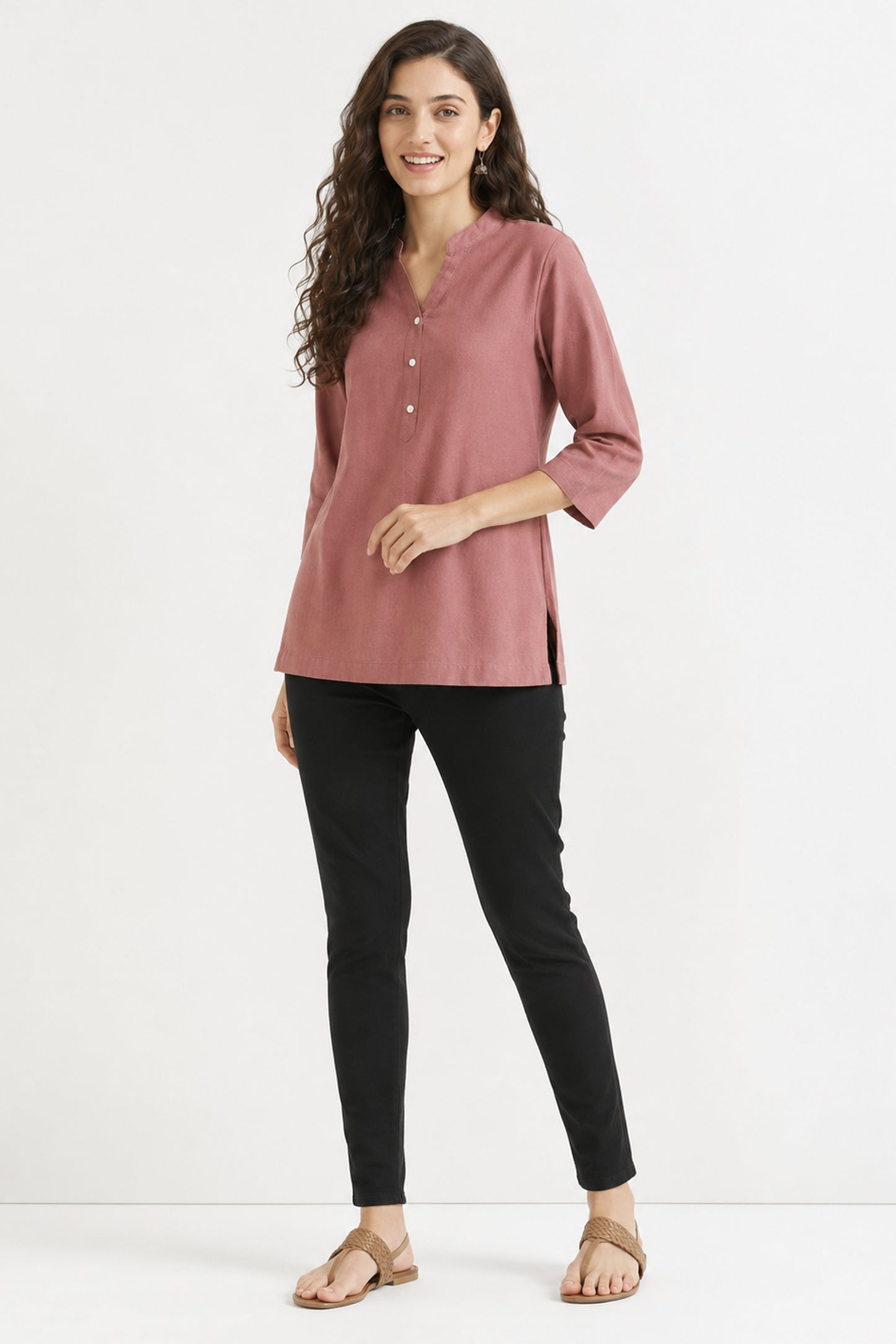 Casual rose gold tunic for regular everyday outfits