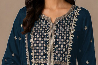 Women's Palazzo styled for a Diwali celebration