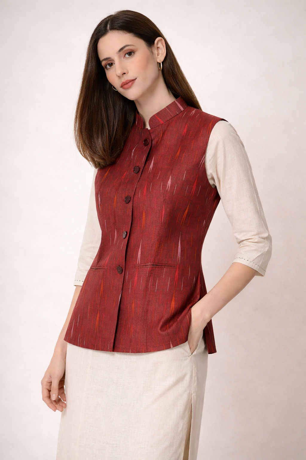 nehru jacket suit styling for evening party