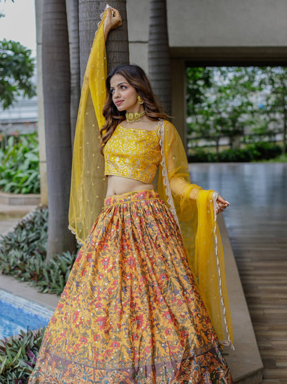 Lehenga for women yellow for wedding styling
